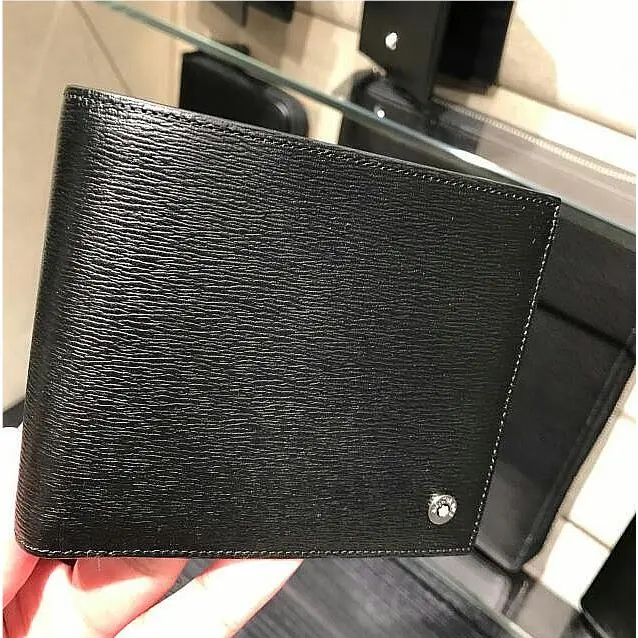 Montblanc Meisterstück Bifold Wallet Mens Luxury Leather Slim Black