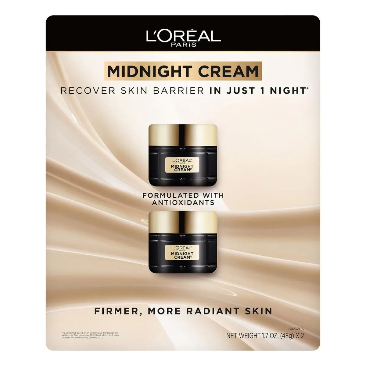 L`oreal Paris Midnight Cream – Antioxidant Recovery Complex 1.7 Ounce 2 Pack by L'Oréal
