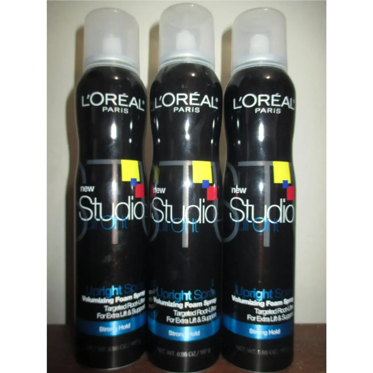 3X L`oreal Studio Full of it Upright Spray Volumizing Foam Spray Strong Hold 6oz by L'Oréal