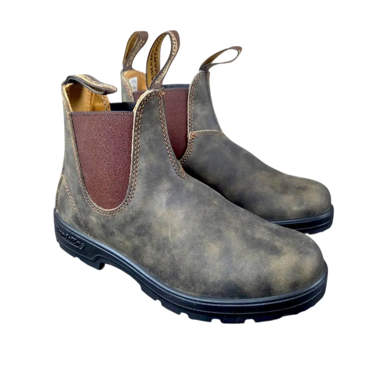 Blundstone 585 Classic Rustic Brown Sps Sole Chelsea Boots Women`s US 7.5