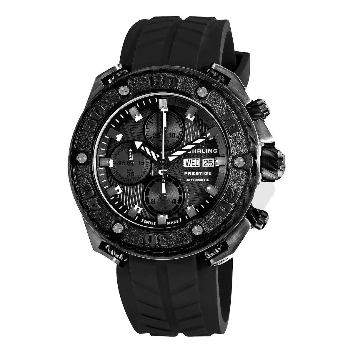 Stuhrling Prestige 322A 33F61 Swiss Maverick Valjoux 7750 Chronograph Mens Watch by Stührling