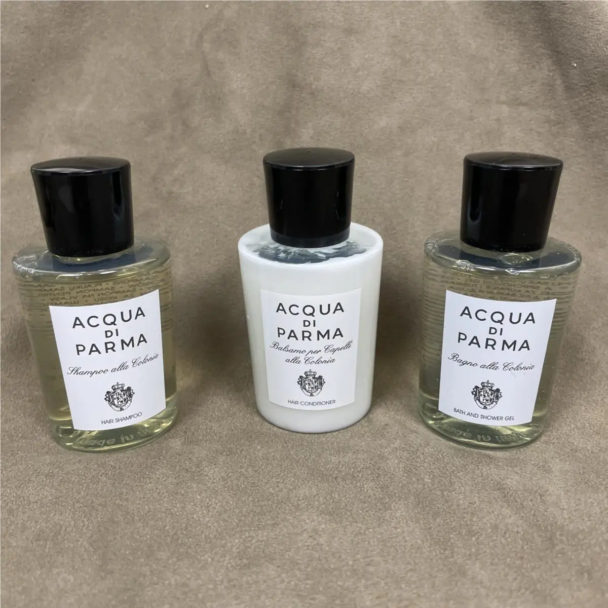 Colonia Toiletries 2.5 oz 75 mL Shampoo Conditioner Shower Gel by Acqua Di Parma