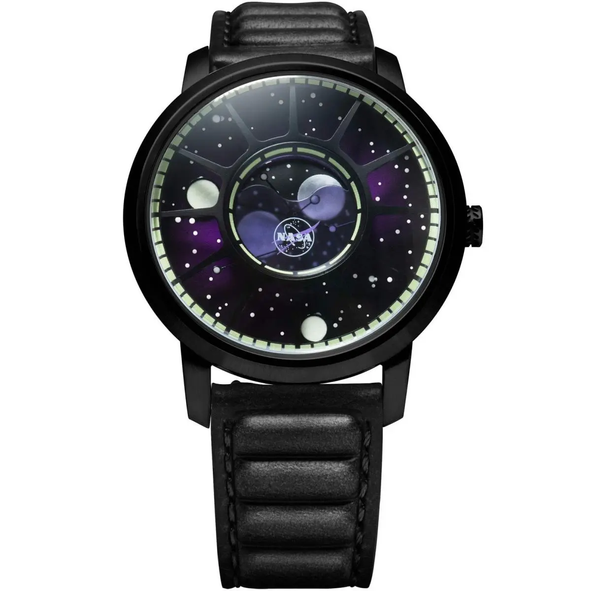 Nasa Apollo 15 American Moonphase Deep Space Purple Watch by Xeric