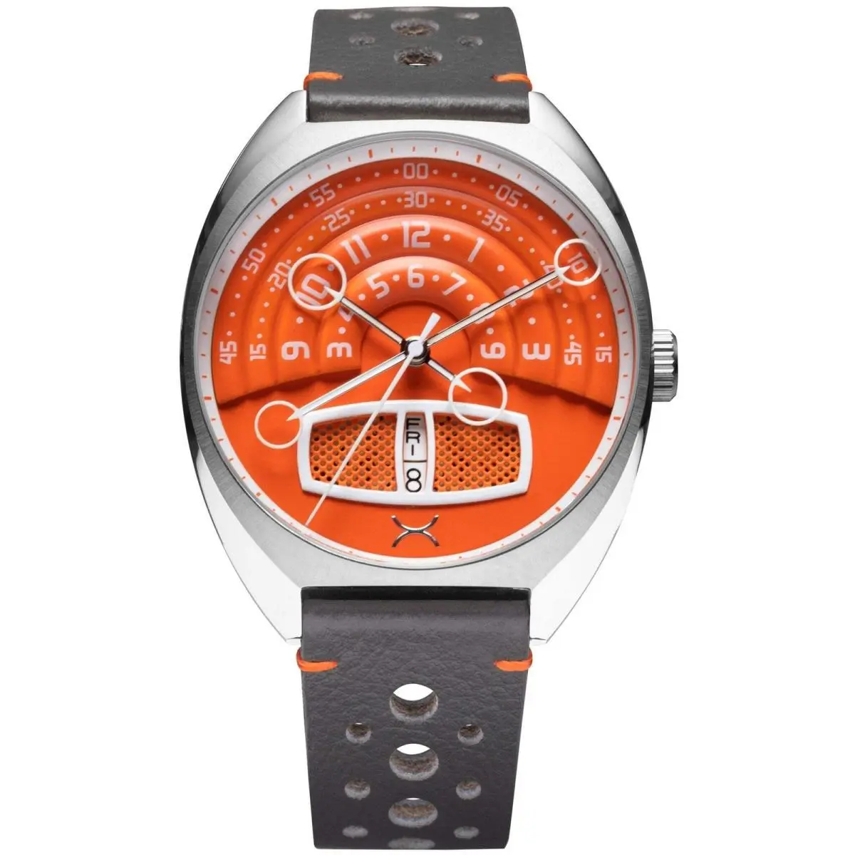 Halograph Iii Automatic Racing Orange Watch by Xeric
