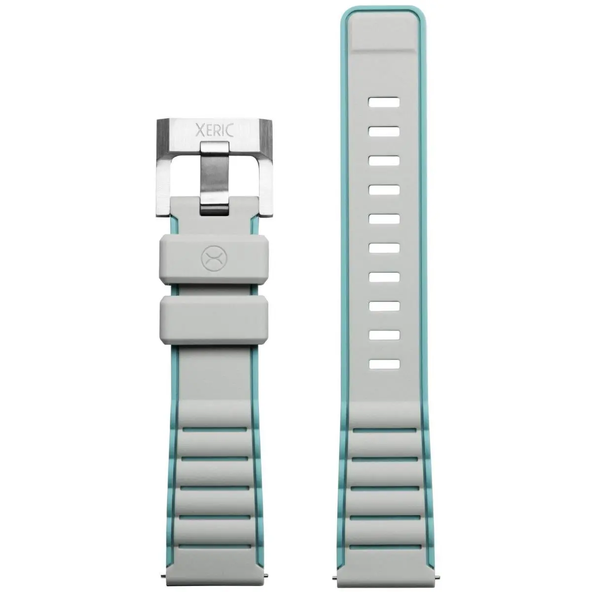 Xeric 20mm Gray Teal Silicone Strap