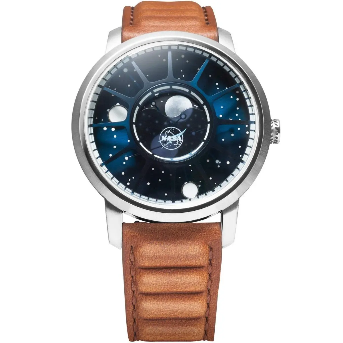 Nasa Apollo 15 American Moonphase Blue Moon Watch by Xeric