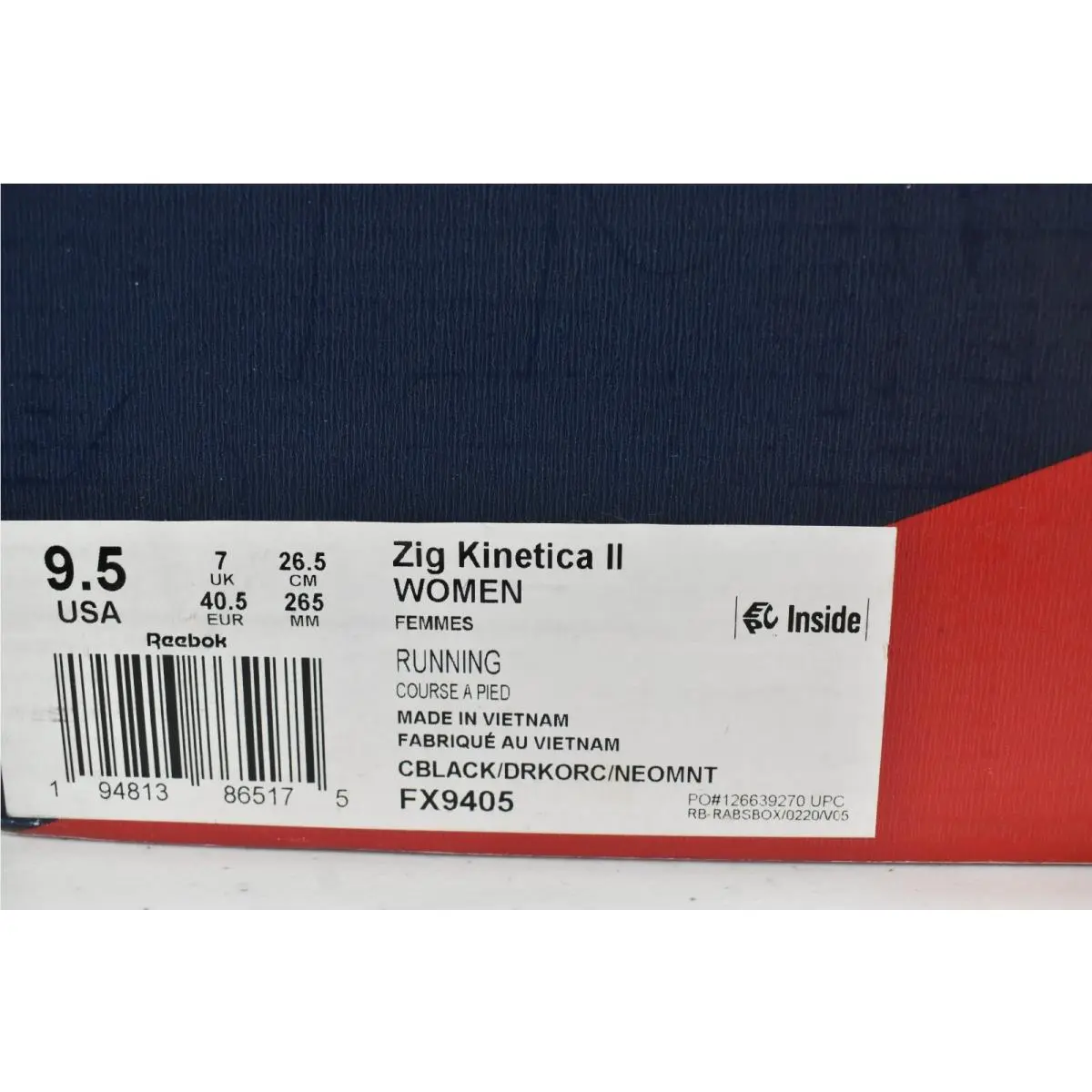 Reebok shoes - Reebok Zig Kinetica - Zig Kinetica - Black Purple Mint (UPC: 194813865175) 6