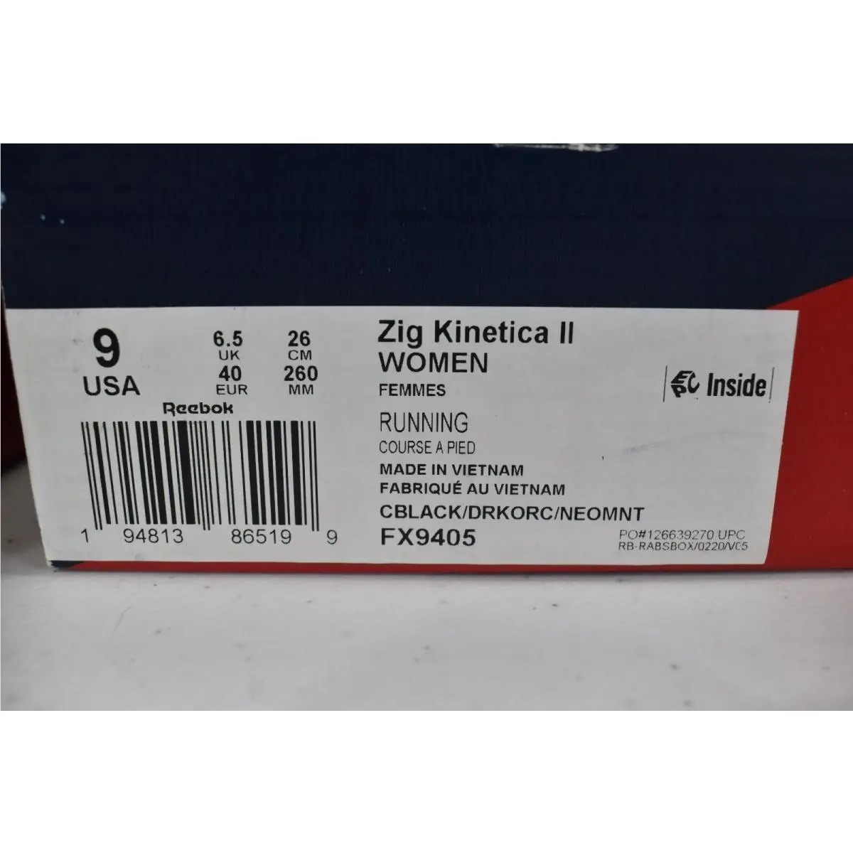 Reebok shoes - Reebok Zig Kinetica - Zig Kinetica - Black Purple Mint (UPC: 194813865199) 6