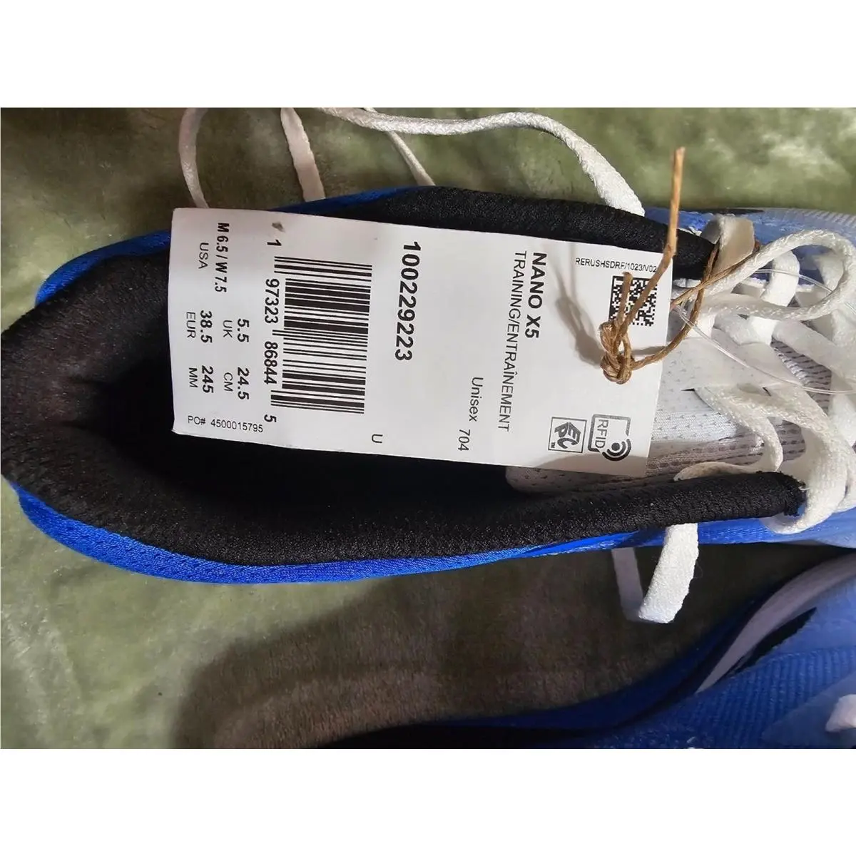 Reebok shoes - Reebok Nano X5 - Nano - 100229223 - White/Optimum Blue/Black 2