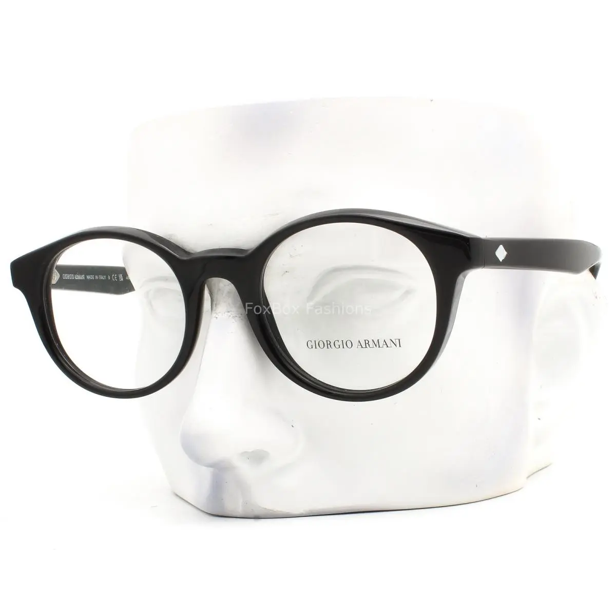 AR 7239 5875 Eyeglasses Glasses Polished Black 49-21-140 W/case by Giorgio Armani