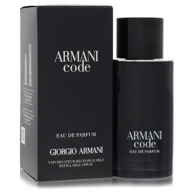 Giorgio Armani Code Edp Refillable Spray 2.5 oz 75 ml Men`s Fragrance Bottle