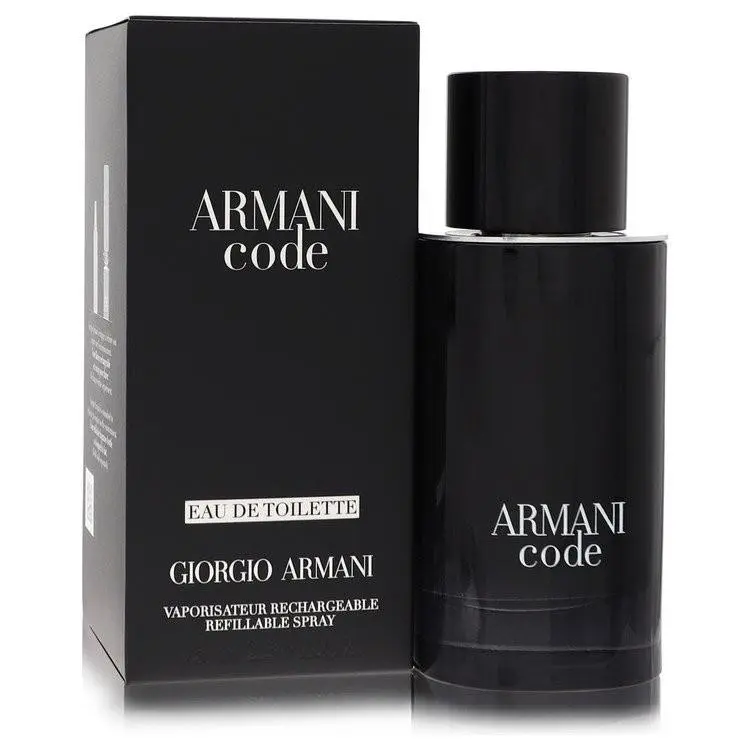 Armani Code  Edt Refillable Spray 2.5 oz 75 ml Men Woody Scent by Giorgio Armani
