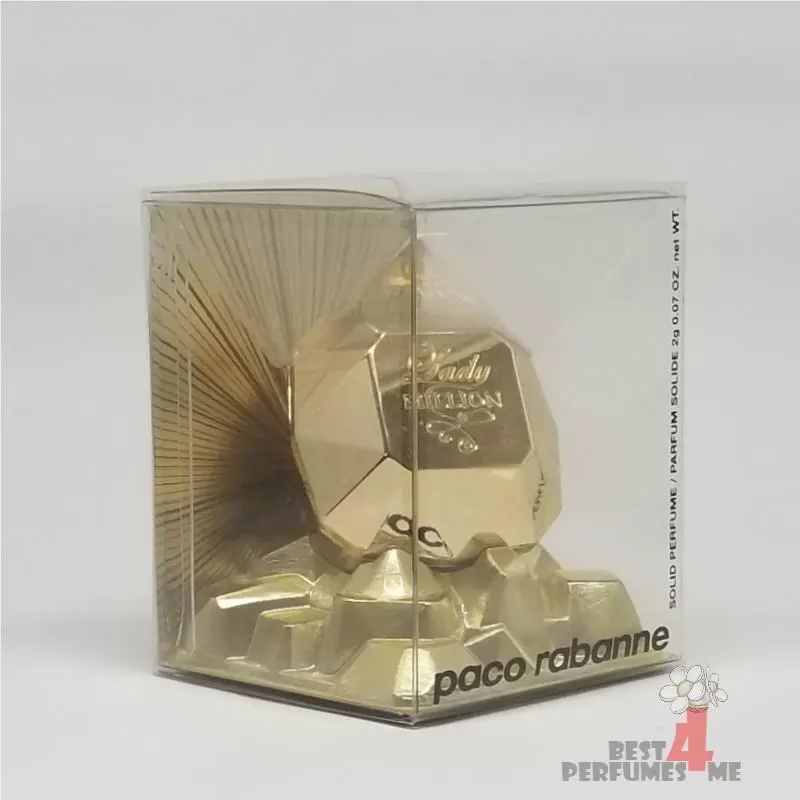 Lady Million Solid Perfume Mirrored Compact 2g 0.07 oz Very Rare by Paco Rabanne