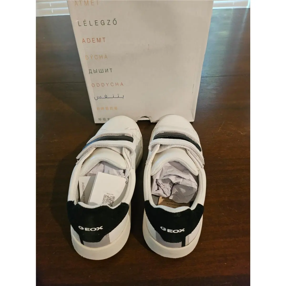 Geox shoes - White Black 2