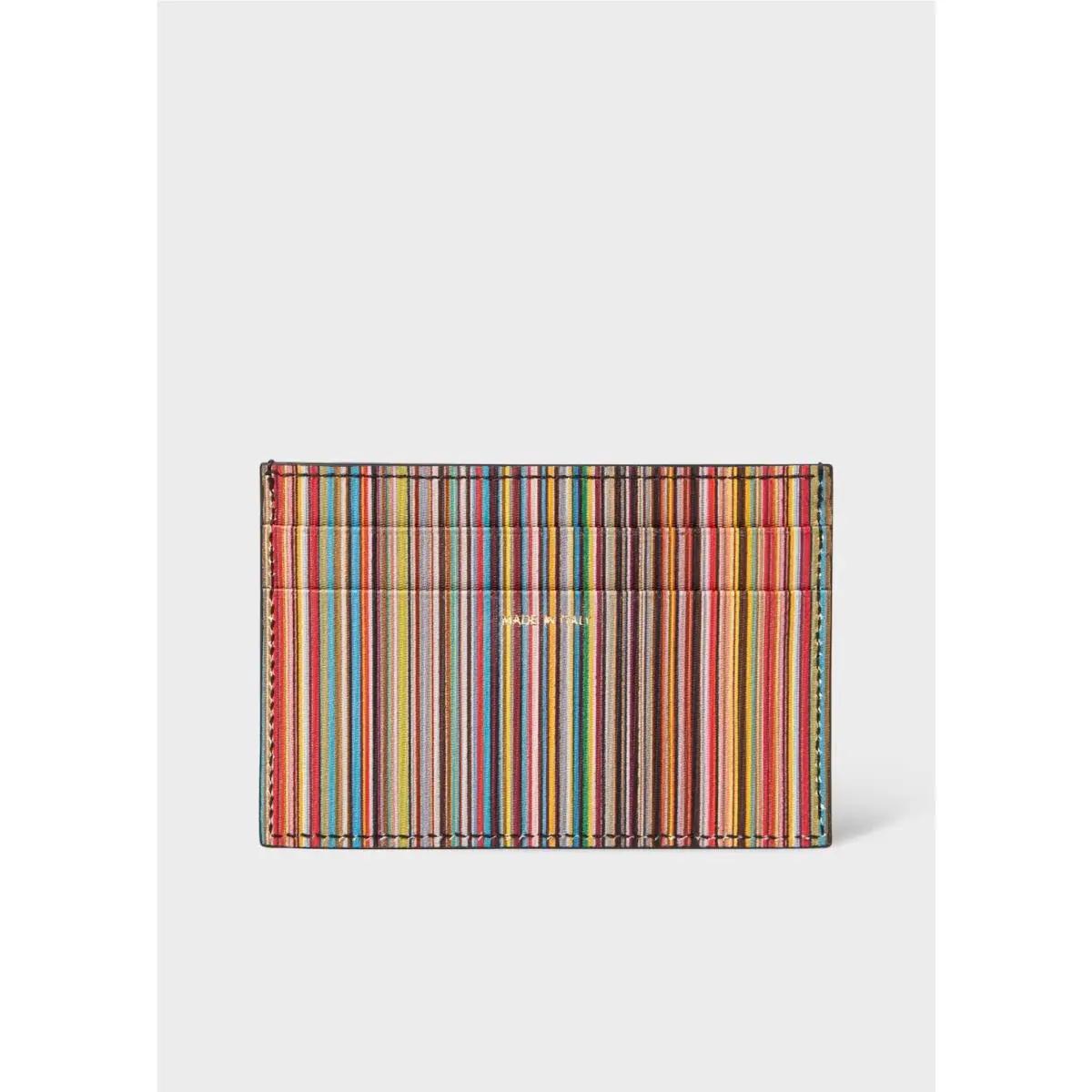 Paul Smith Multistripe Card Holder. Made in Italy