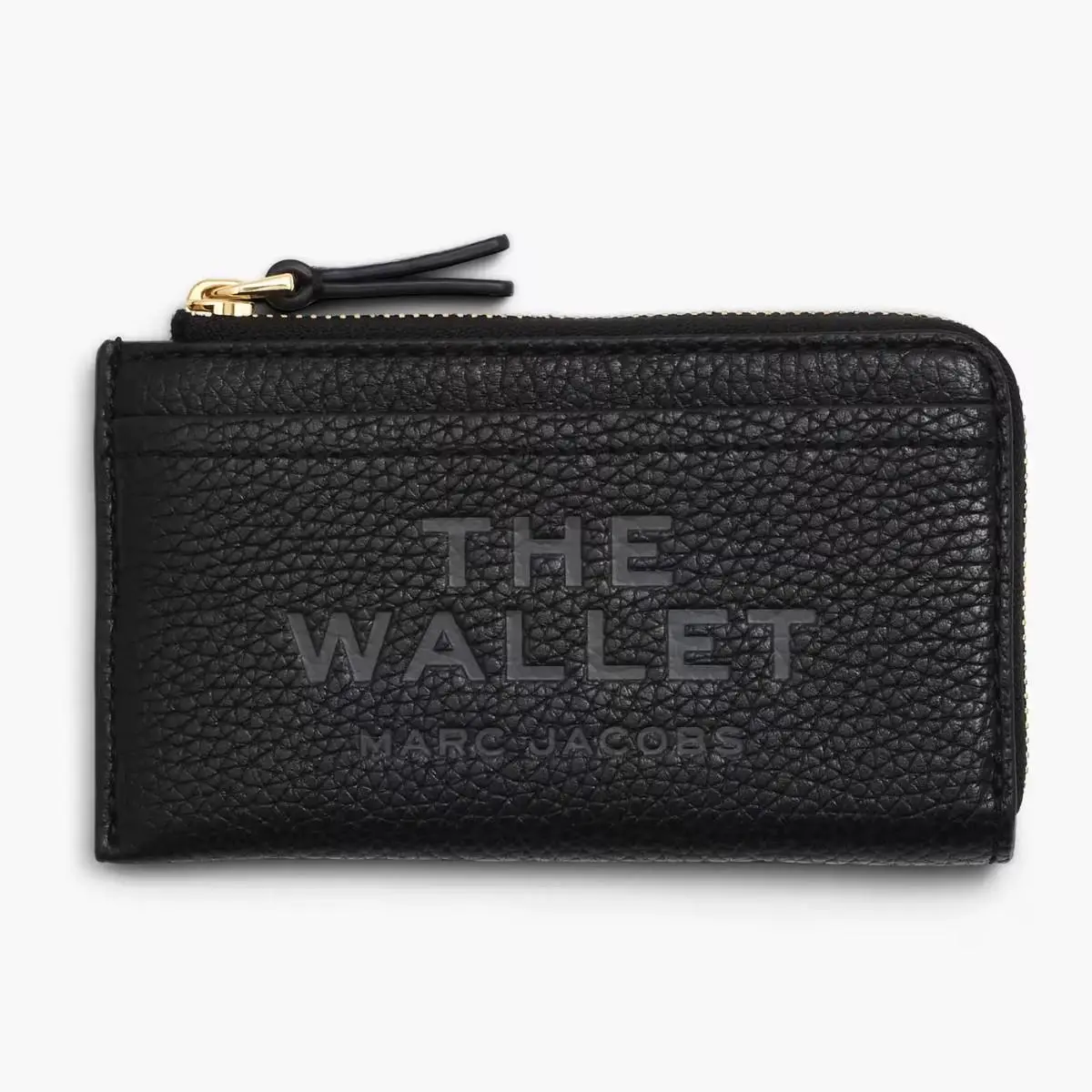 Marc Jacobs The Leather Multi Wallet Women`s OS Black Gold Zip Around GBO2914