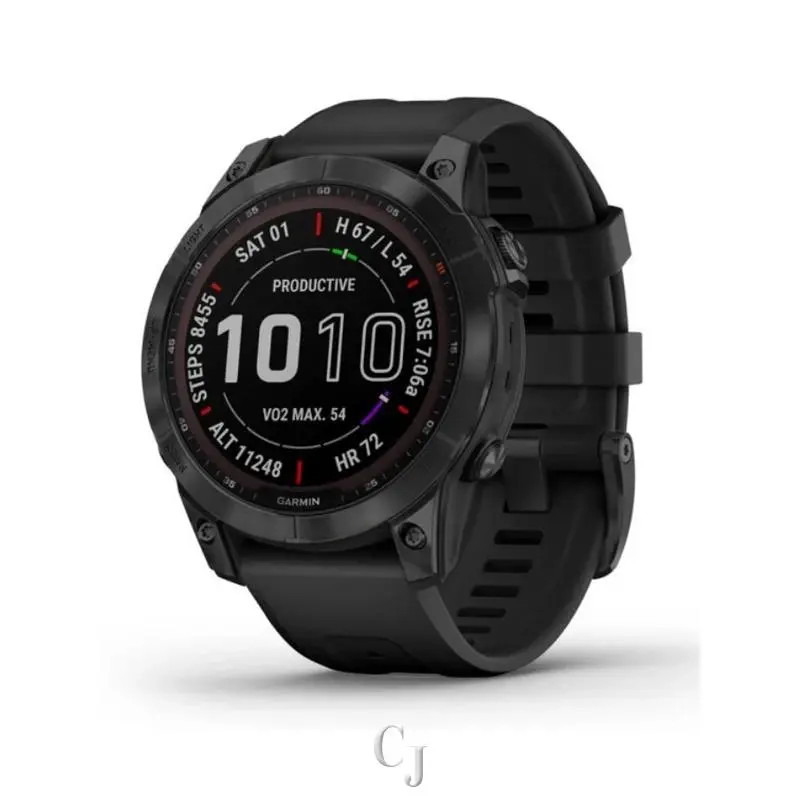Fenix 7 Sapphire Solar Dlc Titanium Gps Smartwatch 010-02540-20 by Garmin