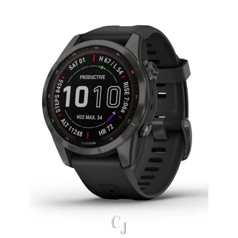 Fenix 7S Sapphire Solar Dlc Titanium Gps Smartwatch 010-02539-24 by Garmin