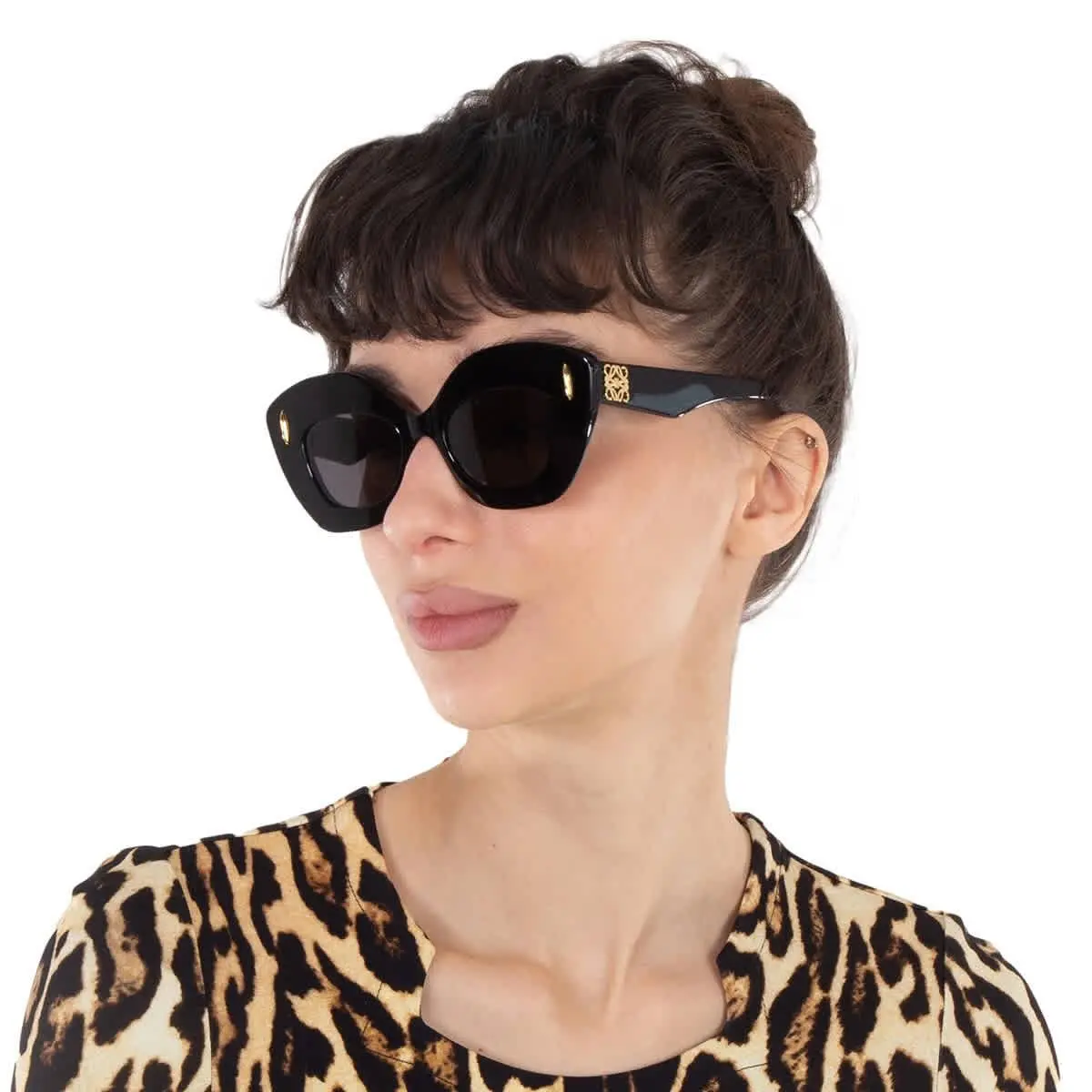 Loewe Grey Cat Eye Ladies Sunglasses LW40127I 01A 48 LW40127I 01A 48