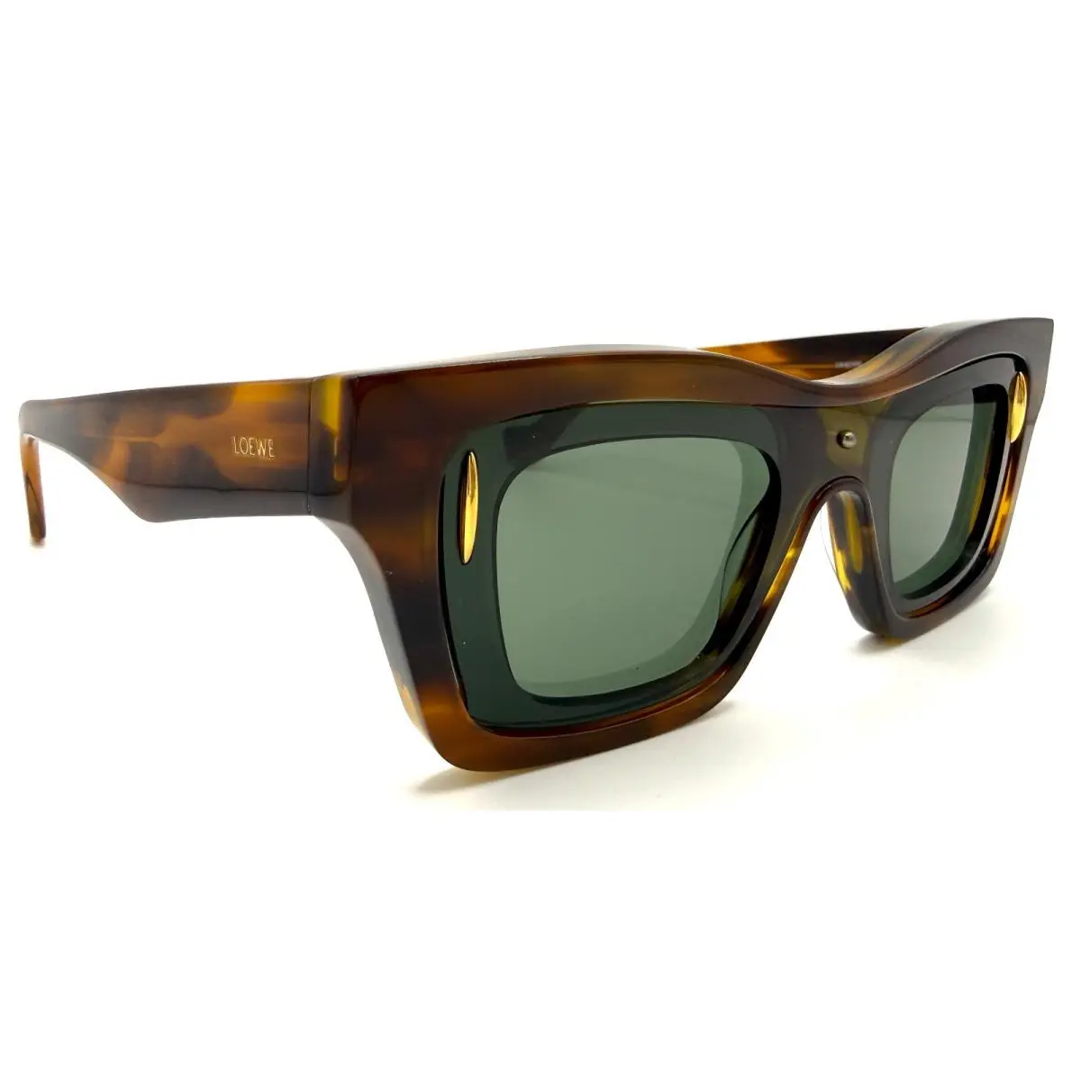 LW40169I LW 40169I 52N Havana/green Sunglasses 54-16-145 by Loewe