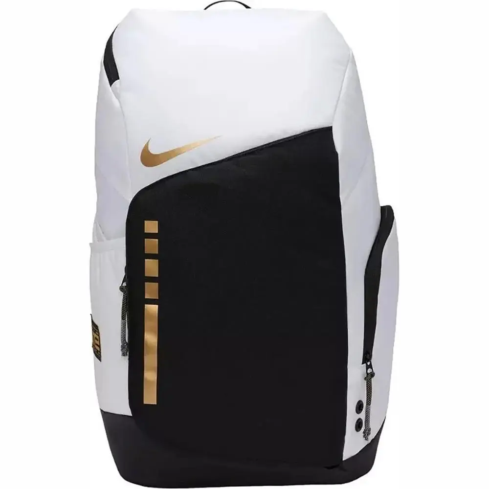 Unisex  Hoops Elite Pro Backpack Basketball Backpack For Man Woman US White Gold by Nike