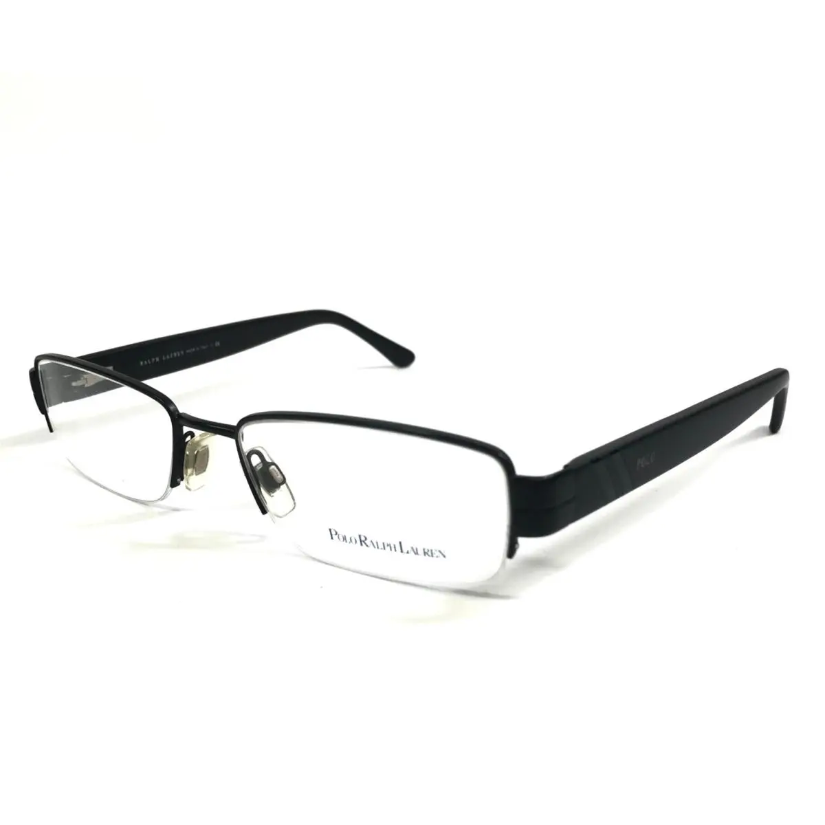 Polo Ralph Lauren Eyeglasses Frames PH1115 9038 Matte Black Half Rim 52-17-140