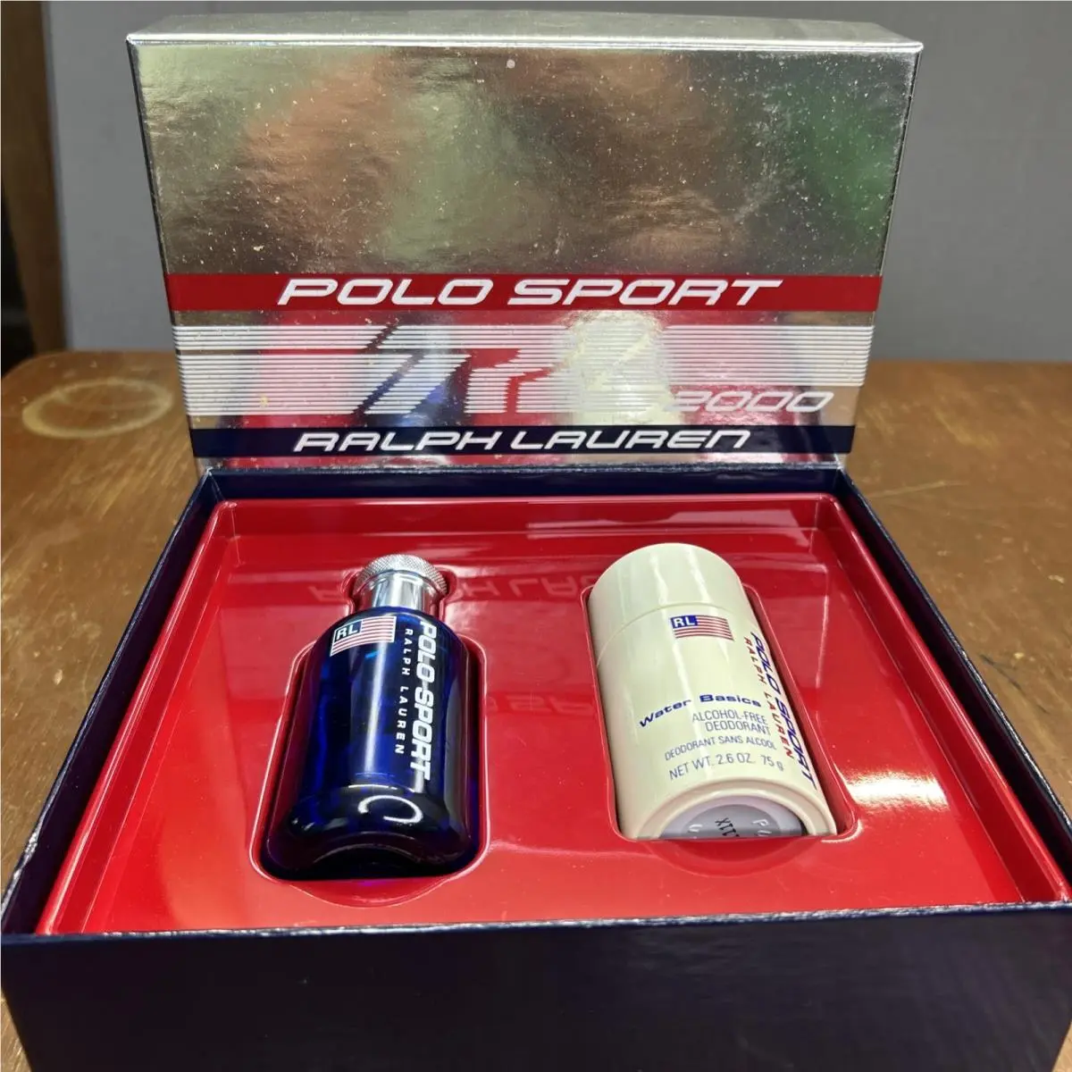 Vintage Polo Sport 2000 Cosmair  Box Set 75ml Edt w Deodorant by Ralph Lauren