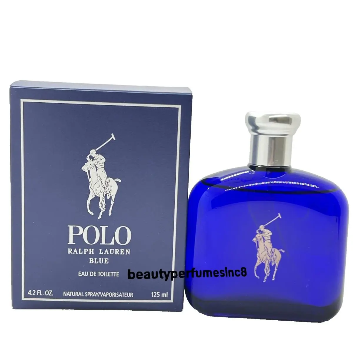 Ralph Lauren Polo Blue Edt Cologne For Men 4.2 oz / 125 ml
