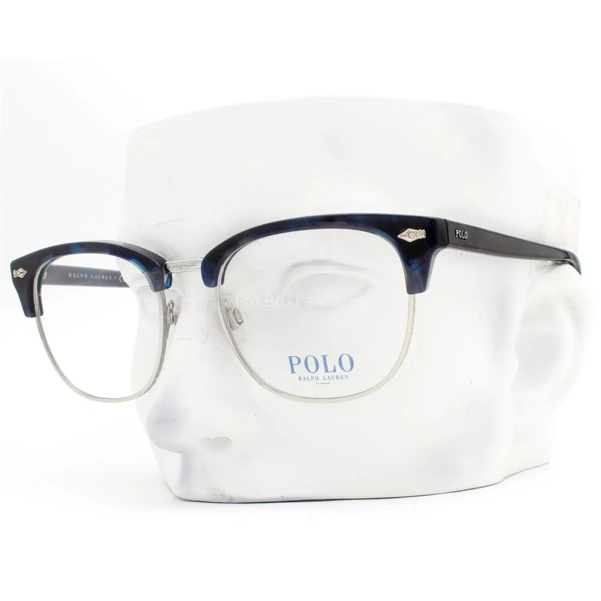 Ralph Lauren Polo Eyeglasses Glasses PH2277 6183 Blue Havana Silver 54mm W/case
