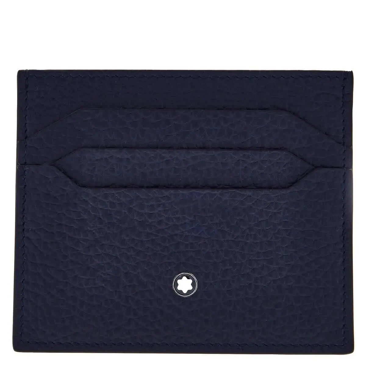 Midnight Blue Grain Leather 6cc Card Holder 220039 by Montblanc