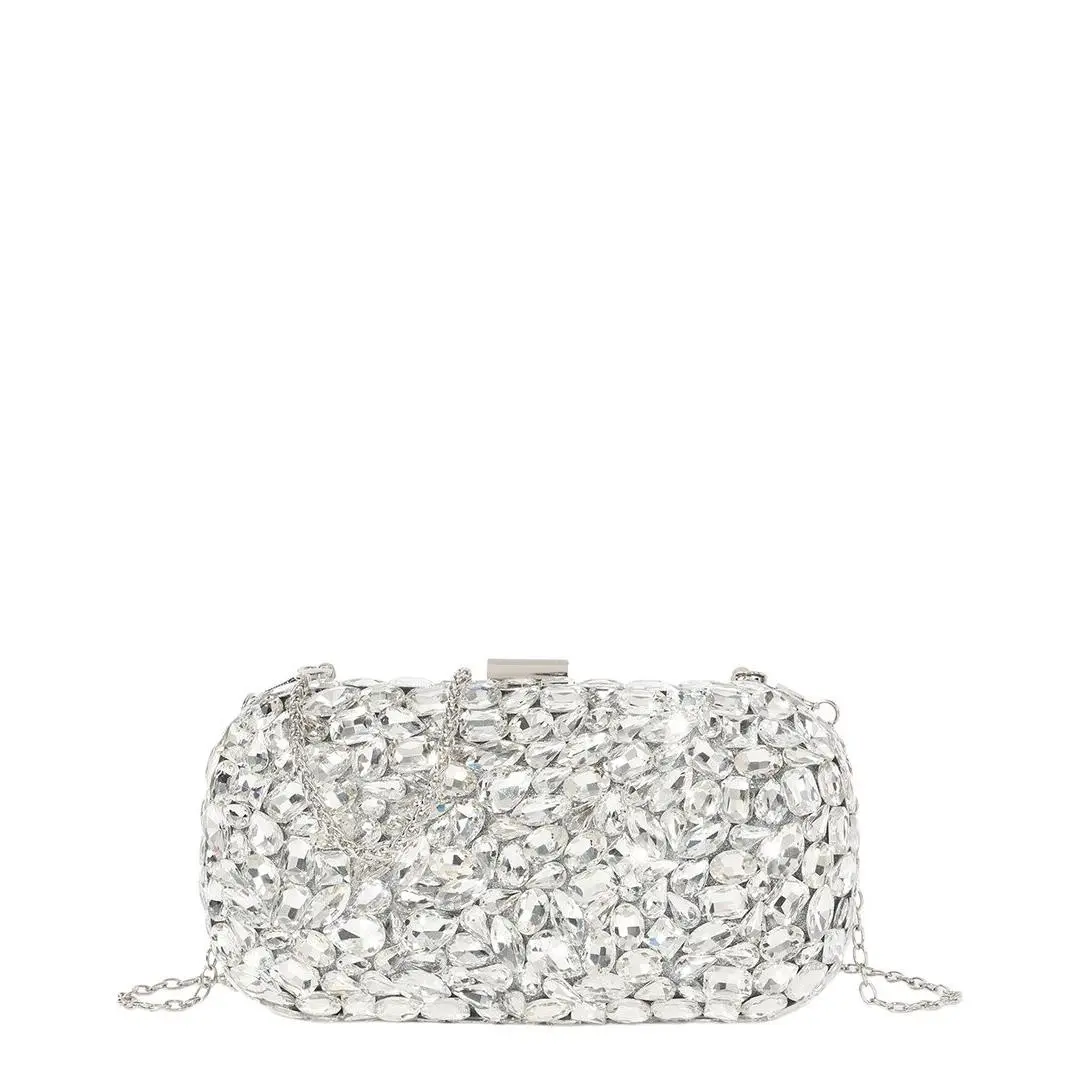 Tiffany Fred Paris Crystal Frame Evening Clutch Women`s Silver by Tiffany & Co.