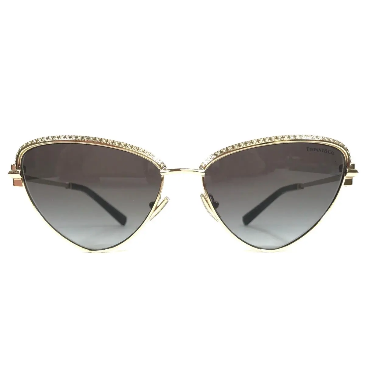 Tiffany Co. Sunglasses TF3107-K-B 6220/3C Pale Gold Plated with Clear Crystals by Tiffany & Co.