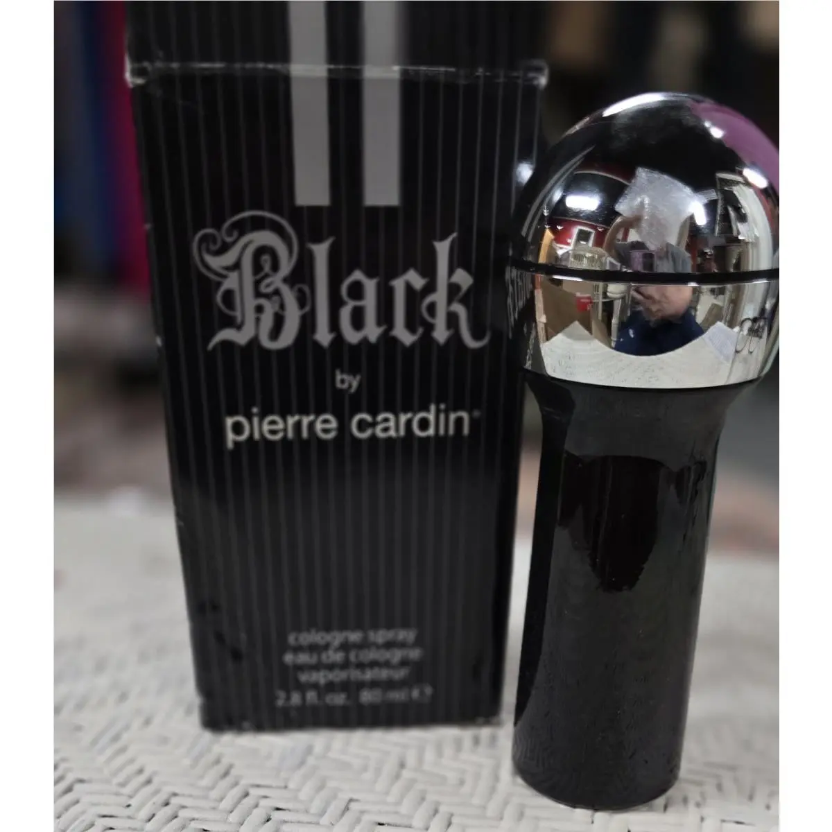 Black  2.8 oz 80 ml Cologne Men Vintage by Pierre Cardin