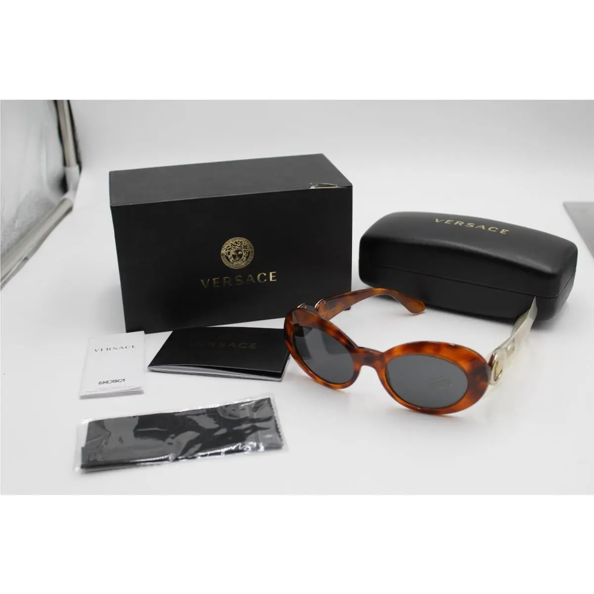 with Coa  Medusa Mod 4329 Cat Eye Tortoise Shell Sunglasses 53-20-140 by Versace
