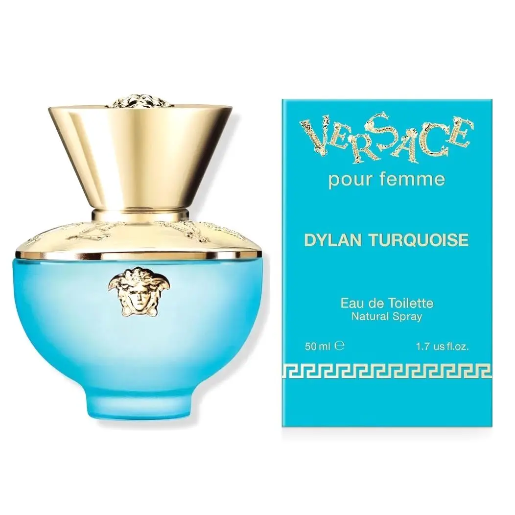 Dylan Turquoise Edt 1.7oz Toilette Fruity Spray Women Versace Citrus Floral