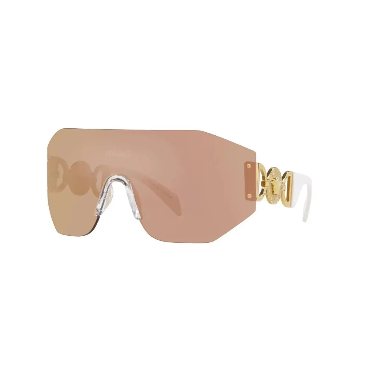Versace Sunglasses VE2258 10027J Gold White Frame / Gold Mirror Lens