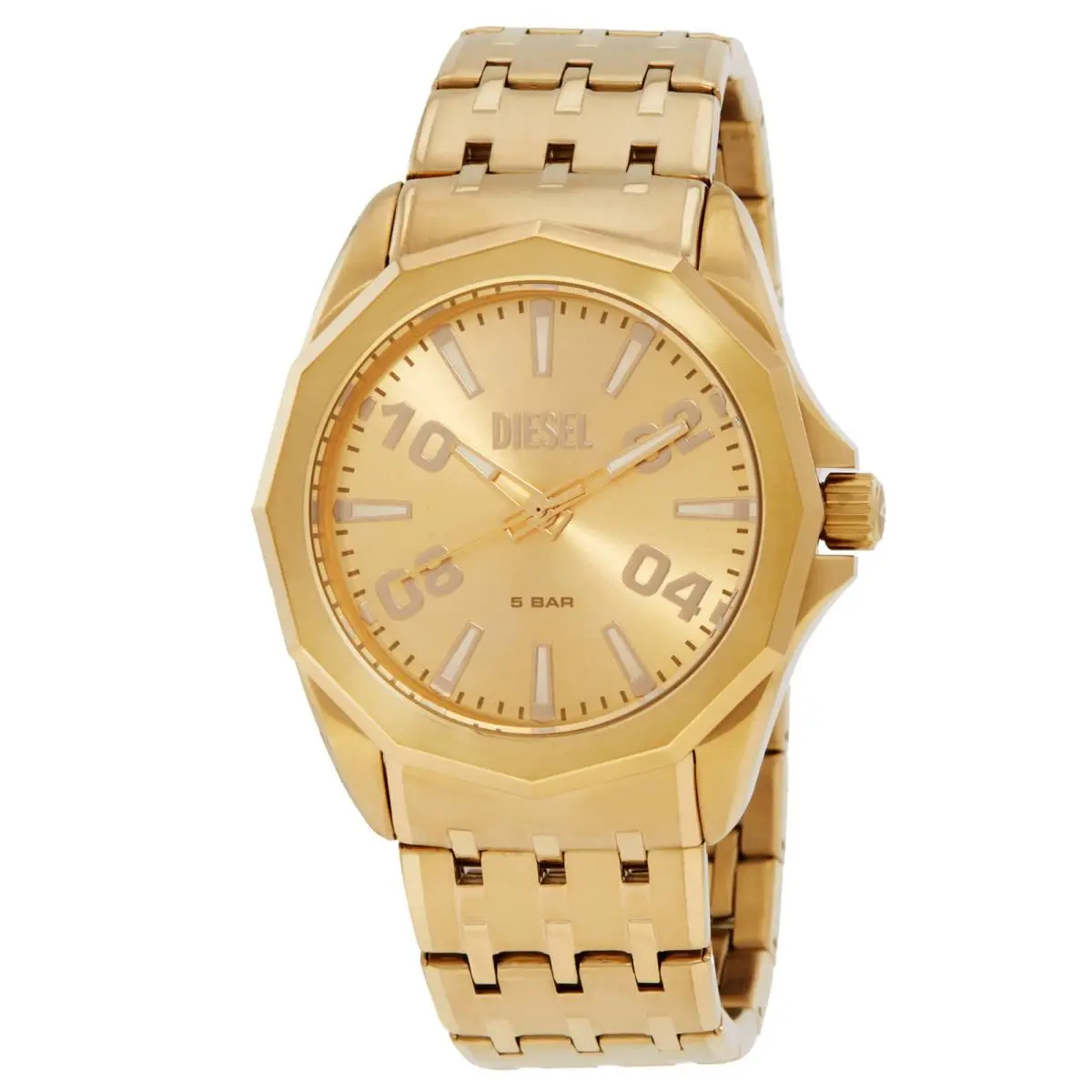Diesel Stinger Quartz Gold Dial Men`s Watch DZ2239