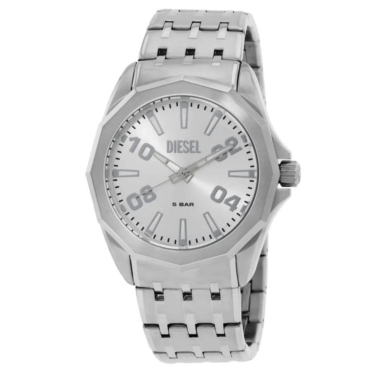 Diesel Stinger Quartz Silver Dial Men`s Watch DZ2236