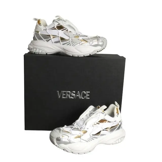 -nib White Mercury Sneakers Size 41 by Versace