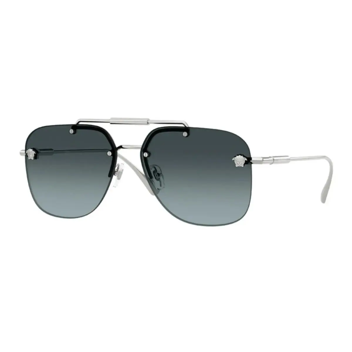 Sunglasses VE2296 1000/V1 Silver Frame / Blue Gradient Lens by Versace