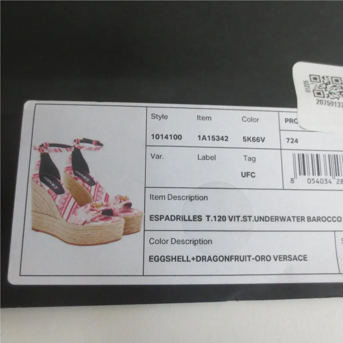 Versace shoes - IVORY/PINK (UPC: 8054034282798) 7