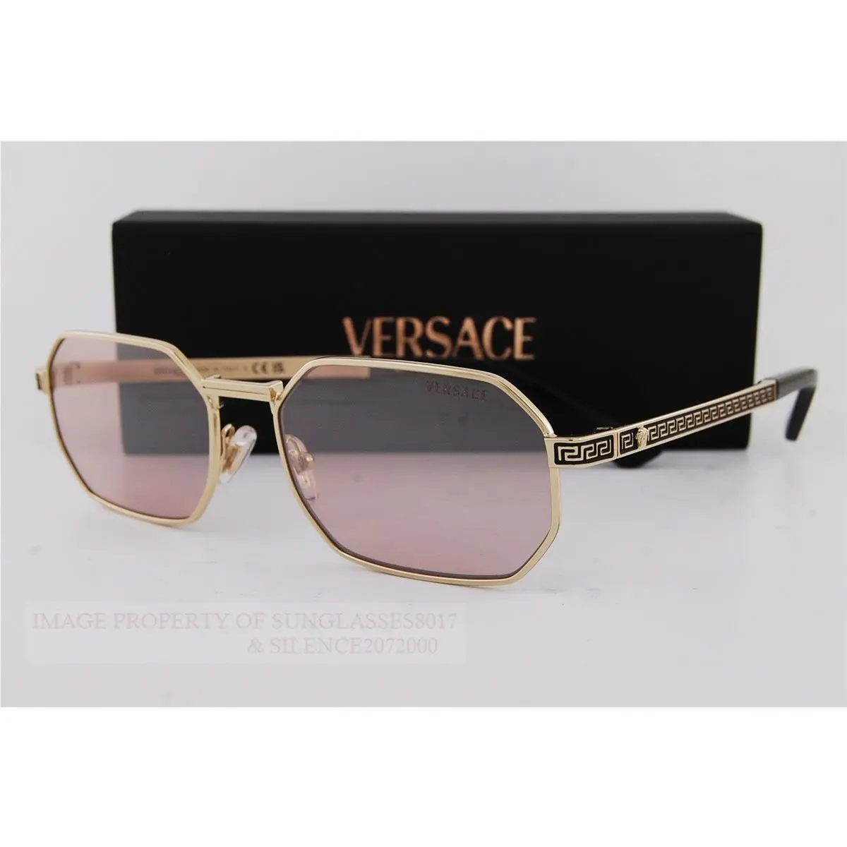 Sunglasses VE 2297 1252/5 Gold/pink Mirror Silver by Versace