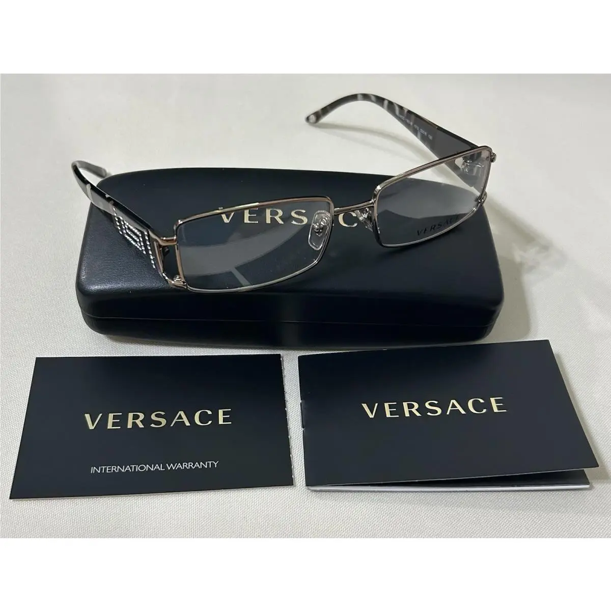 Versace Italy MOD.1163-B 52 16 130 Sleek Rectangular Eyeglasses
