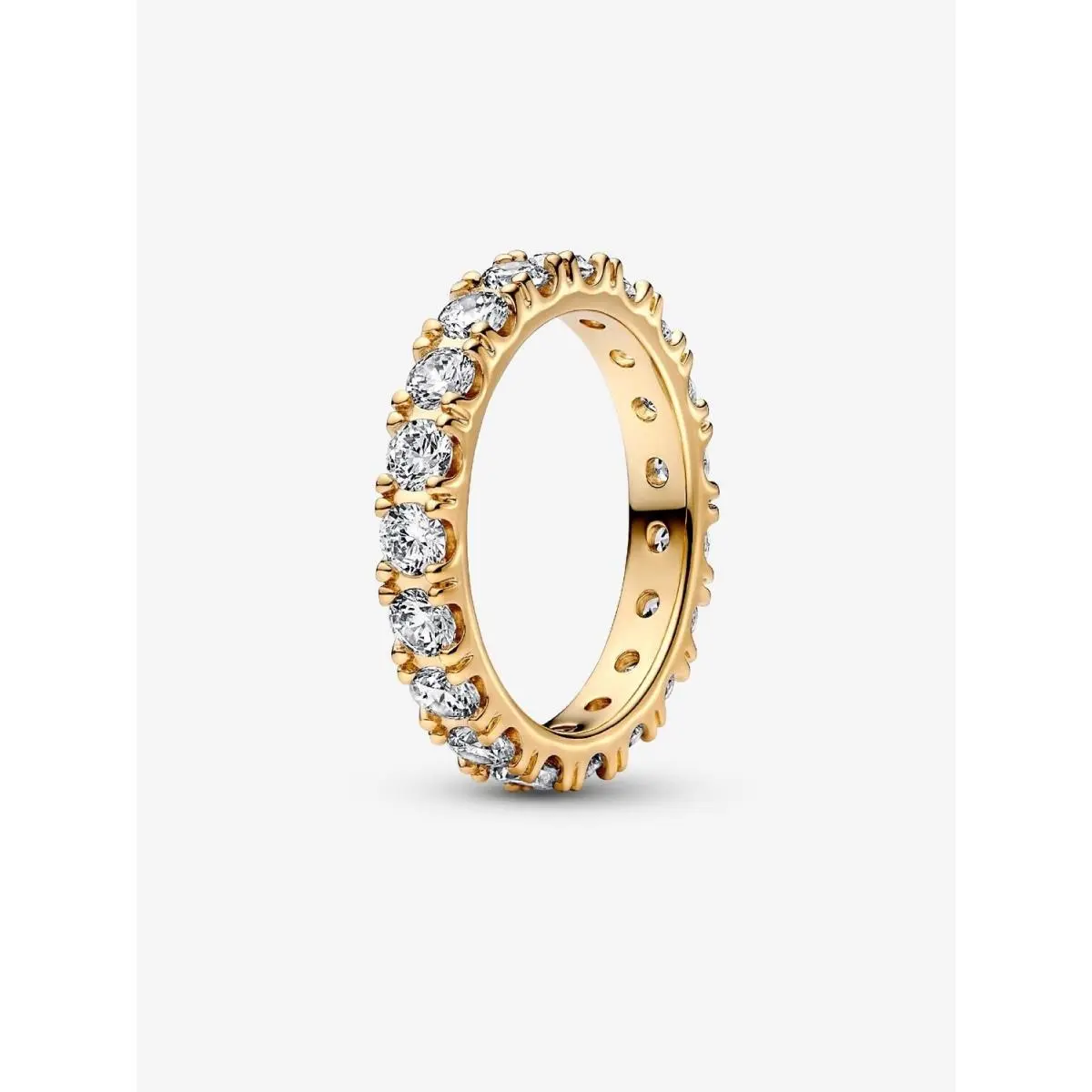 Sparkling Row Eternity Ring 14k Gold plating-160050C01 with Gift Box by Pandora