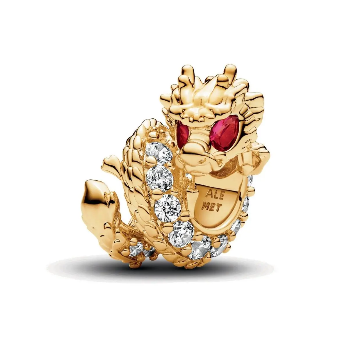 Pandora 14K Gold-plated Dragon Charm -763069C01