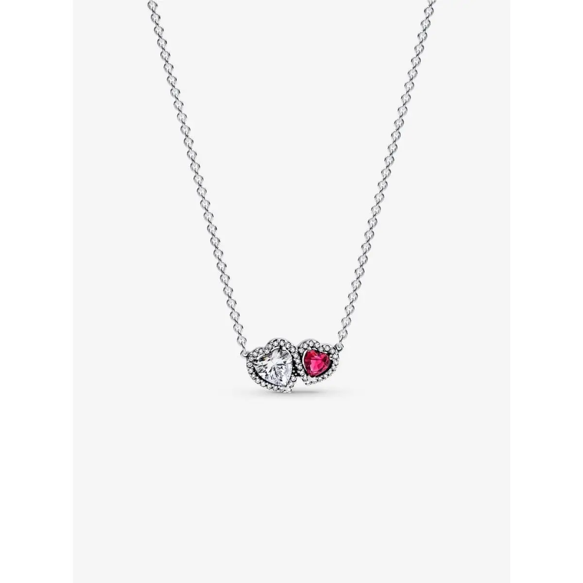 Pandora Halo Hearts Pendant Necklace -393632C01-45