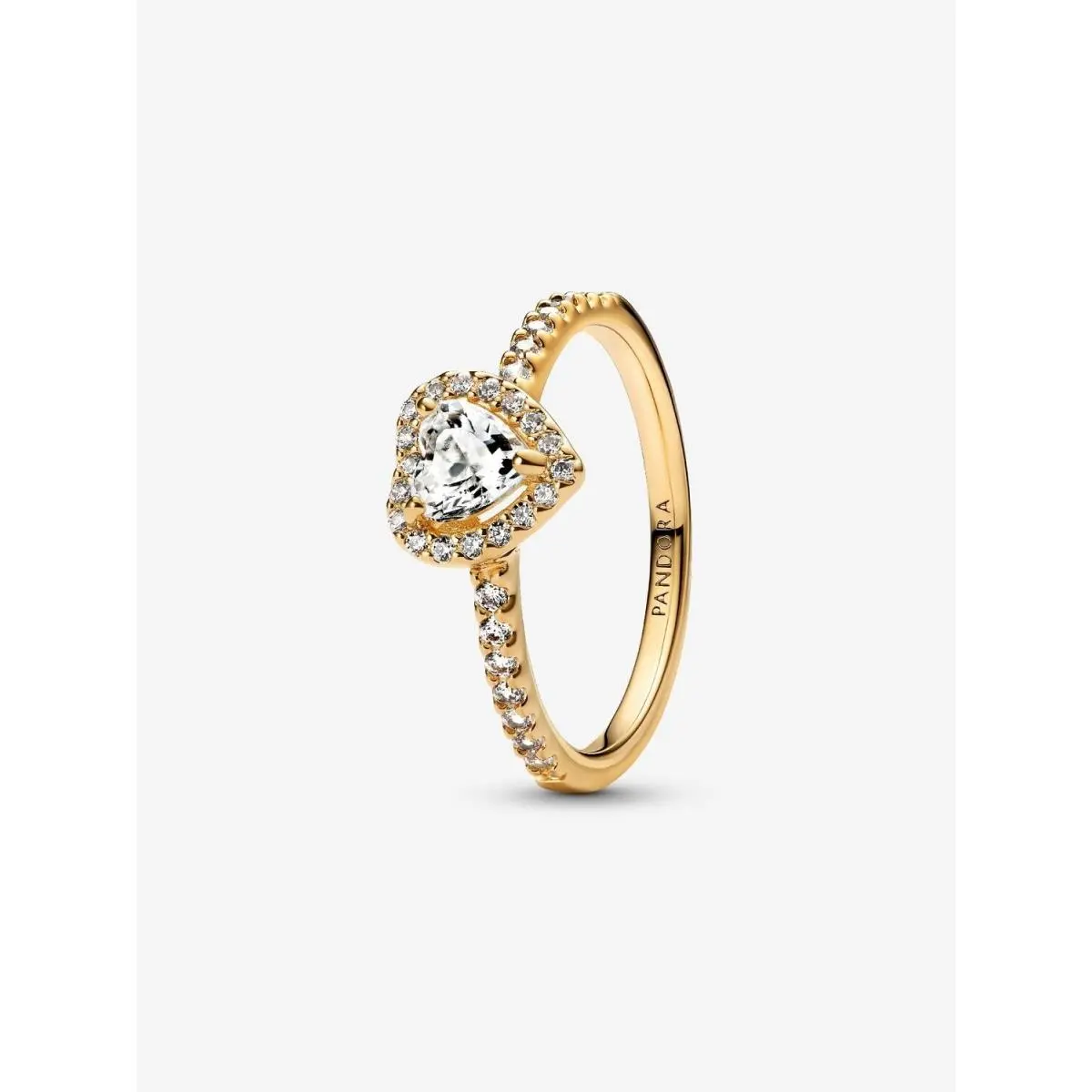 Pandora Elevated Heart Ring-168421C01 168421C02