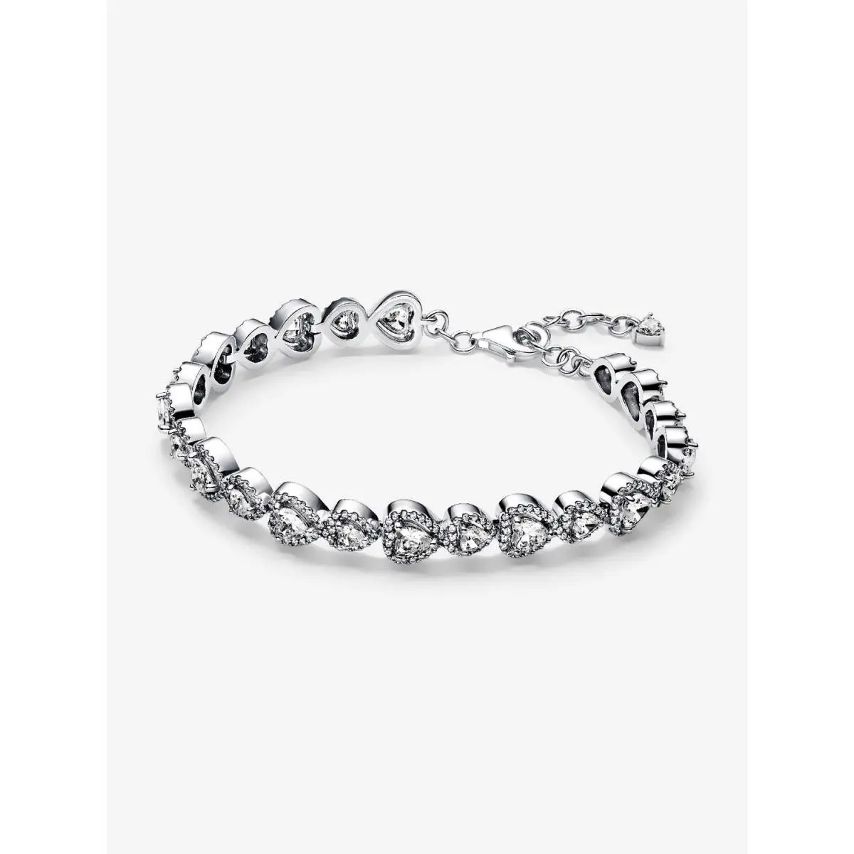Pandora Halo Hearts Bracelet-593655C01-18