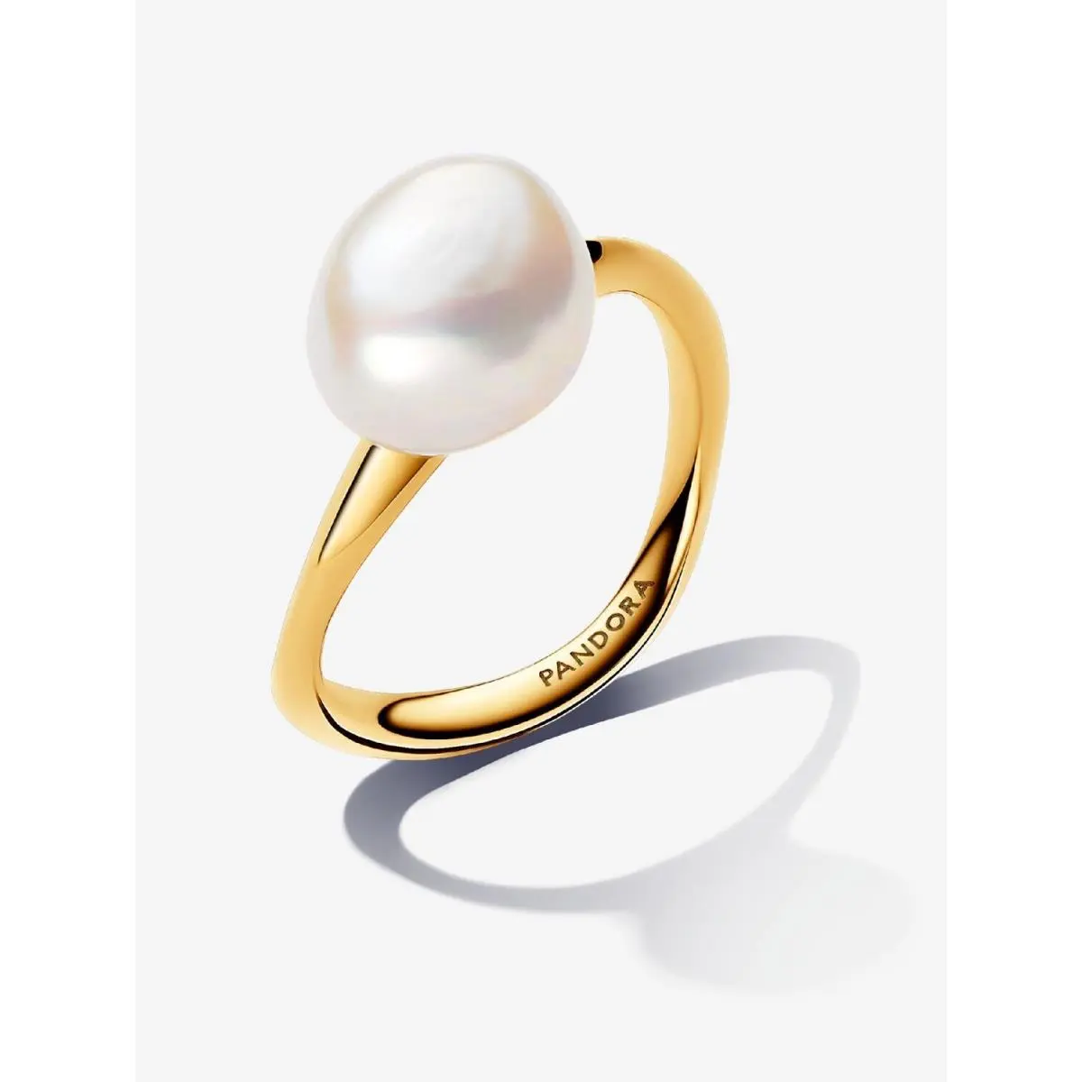 Baroque Treated Freshwater Cultured Pearl Ring-163293C01 with Gift Box by Pandora