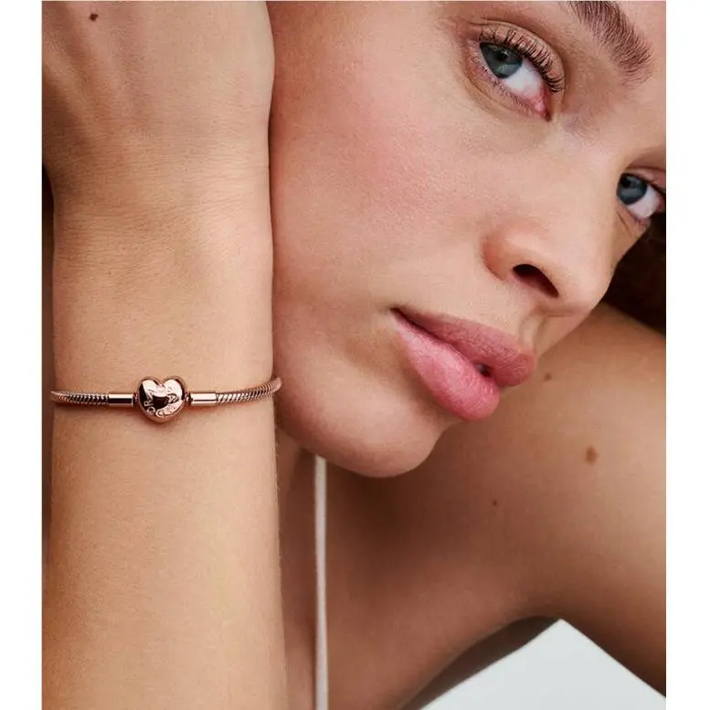 Pandora jewelry - 583050C00 - Silver, Main Stone: Rose Gold Color